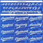 Custom Royal White-Black 3D Pattern Design Authentic Baseball Jersey - Image 4