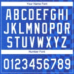 Custom Royal White-Black 3D Pattern Design Authentic Baseball Jersey - Image 5