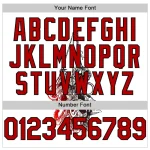 Custom White Red-Black 3D Skull Authentic Baseball Jersey - Image 5