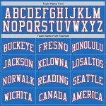 Custom Blue White-Red Authentic Throwback Basketball Jersey - Image 3