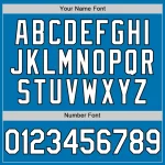 Custom Blue White-Black Authentic Baseball Jersey - Image 5