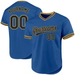 2222Custom Royal White Authentic Baseball Jersey