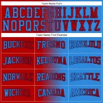 Custom Stitched Powder Blue Red-Navy Gradient Fashion Sports Pullover Sweatshirt Hoodie - Image 3