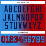 Custom Stitched Powder Blue Red-Navy Gradient Fashion Sports Pullover Sweatshirt Hoodie - Image 4