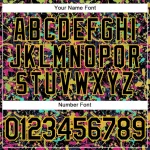 Custom Graffiti Pattern Black-Gold 3D Grunge Shabby Authentic Baseball Jersey - Image 5