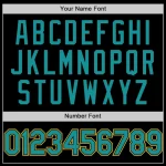 Custom Black Teal-Yellow Bomber Full-Snap Varsity Letterman Lapel Collar Byron Jacket - Image 5