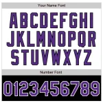 Custom White Purple-Black Bomber Varsity Letterman Two Tone Zipper Jacket - Image 5