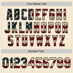 Custom Cream Vintage USA Flag-Black Bomber Varsity Letterman Zipper Jacket - Image 5