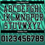 Custom Kelly Green Black-White Round Neck Sublimation Basketball Suit Jersey - Image 3