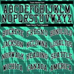 Custom Kelly Green Black-White Round Neck Sublimation Basketball Suit Jersey - Image 4