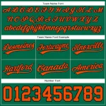 Custom Kelly Green Orange-Black Authentic Basketball Shorts - Image 3