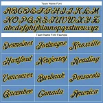 Custom Light Blue Navy-Yellow Performance T-Shirt - Image 3