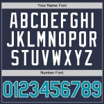 Custom Navy Teal-White Authentic Throwback Baseball Jersey - Image 5