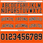 Custom Orange Black-White Authentic Throwback Basketball Shorts - Image 3