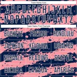 Custom Navy Medium Pink-White Splash Sublimation Soccer Uniform Jersey - Image 5