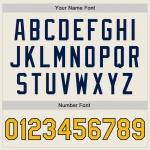 Custom Cream Gold-Navy Authentic Two Tone Baseball Jersey - Image 5