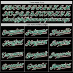 Custom Black Kelly Green-White Authentic Split Fashion Baseball Jersey - Image 5